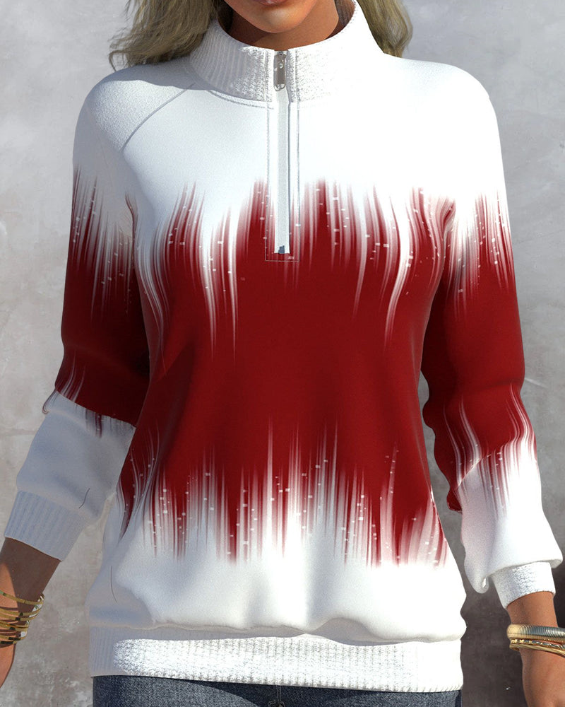 Mia™ | Pull à col montant avec motif dégradé