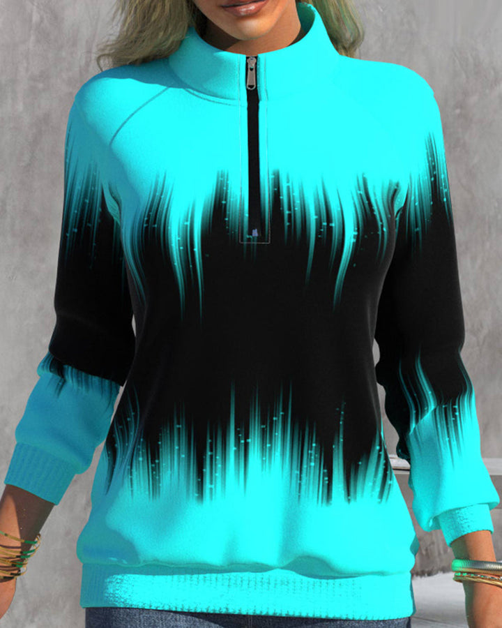 Mia™ | Pull à col montant avec motif dégradé