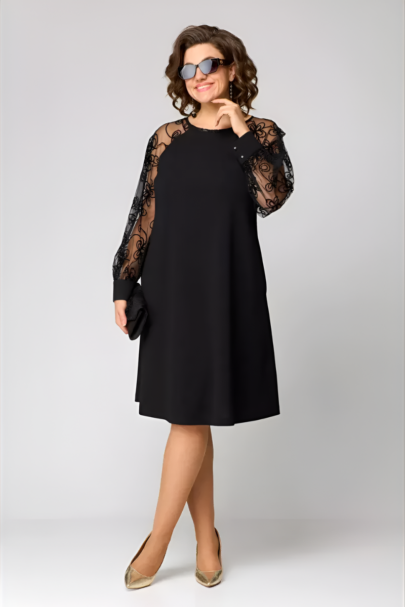 Amira™ | Robe élégante à manches en dentelle