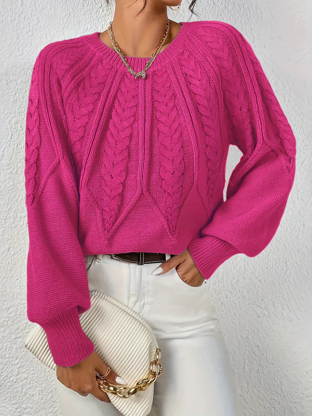 Nora™ | Pull Confortable en Maille