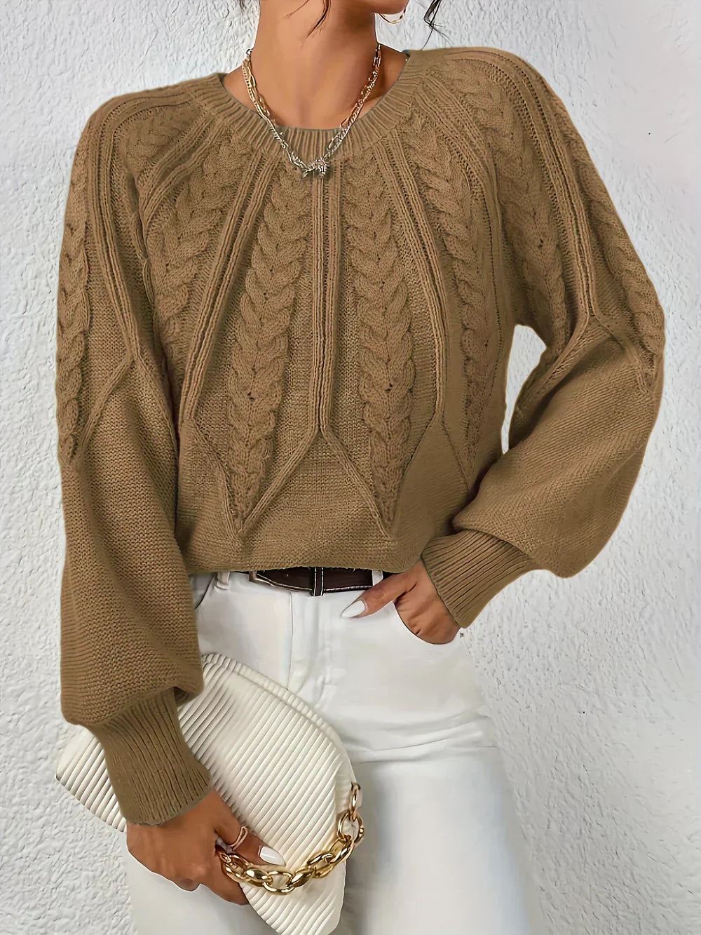 Nora™ | Pull Confortable en Maille