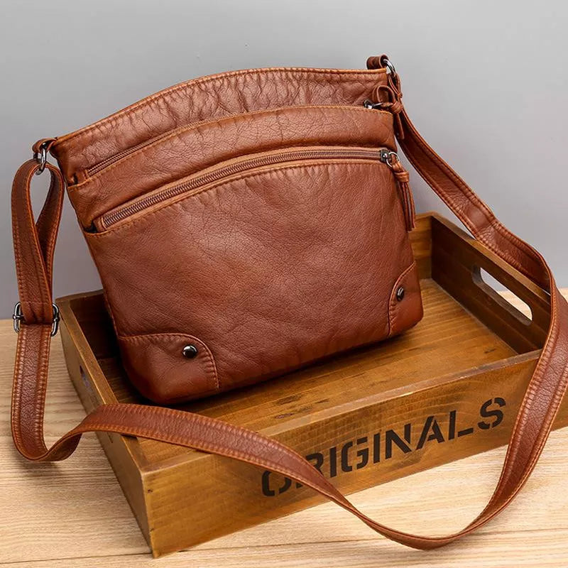 Sac à épaule en cuir Astrid™