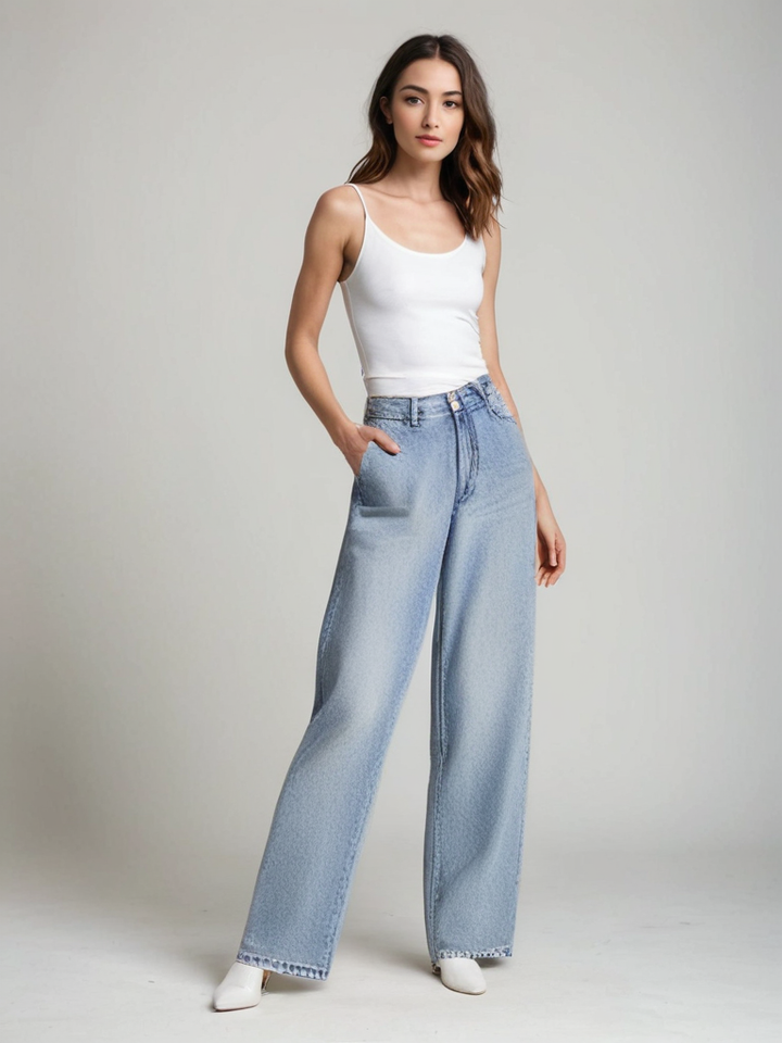 Lunara Paris | Jean Patchwork Détérioré