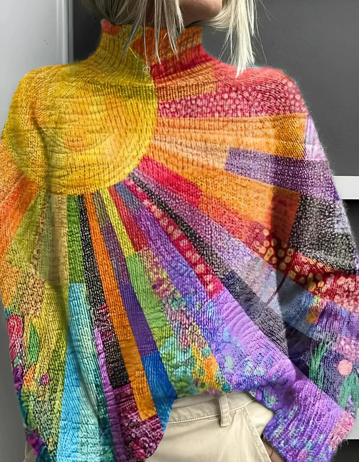 Noa™ | Pull Col Roulé Chaleureux et Coloré