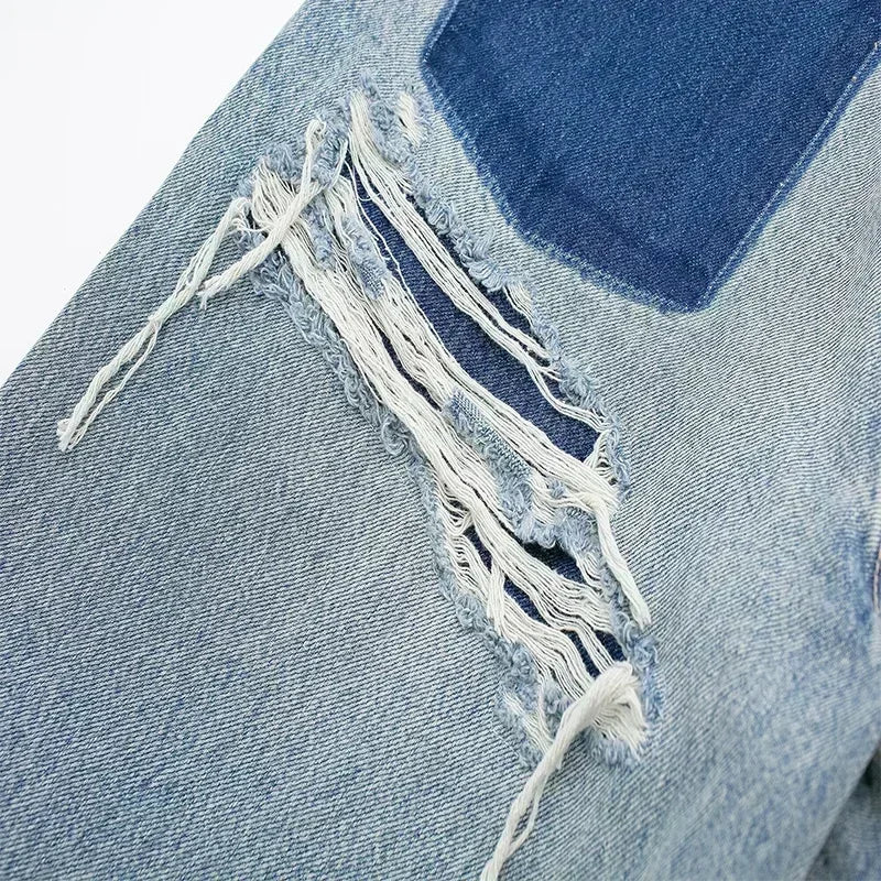 Lunara Paris | Jean Patchwork Détérioré