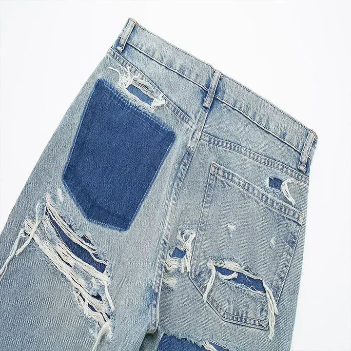 Lunara Paris | Jean Patchwork Détérioré