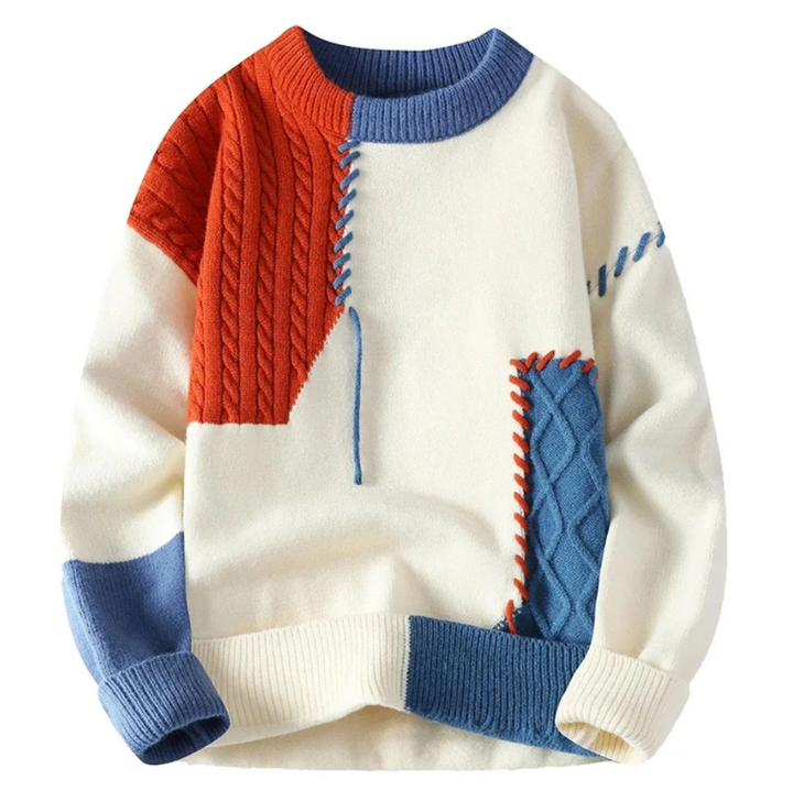 SOLÈNE™ | Patchwork Sweater