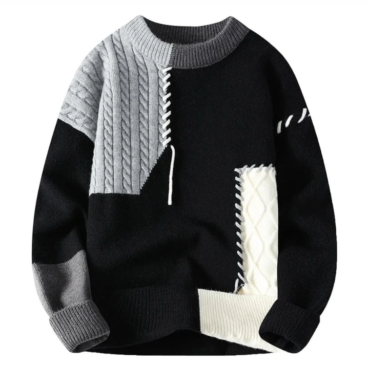 SOLÈNE™ | Patchwork Sweater