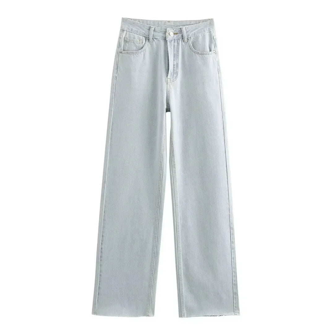 Lunara Paris | Jeans Évasés Bleu Glacier