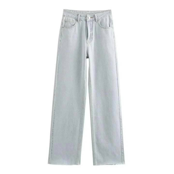 Lunara Paris | Jeans Évasés Bleu Glacier