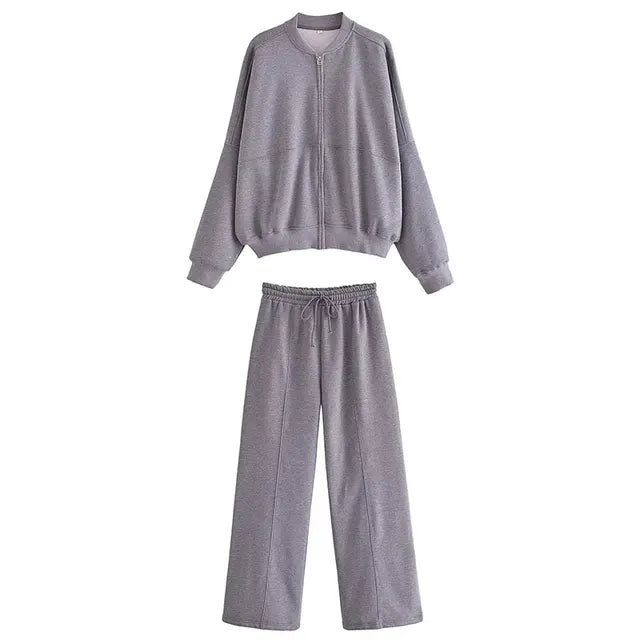 Sandrine - Stylish Bomber Jacket Set