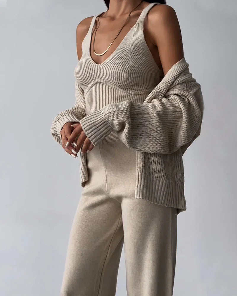 Amandine - Élégant Ensemble en Tricot