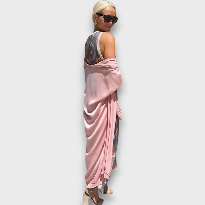 Elveria - Maxi Robe avec Cardigan